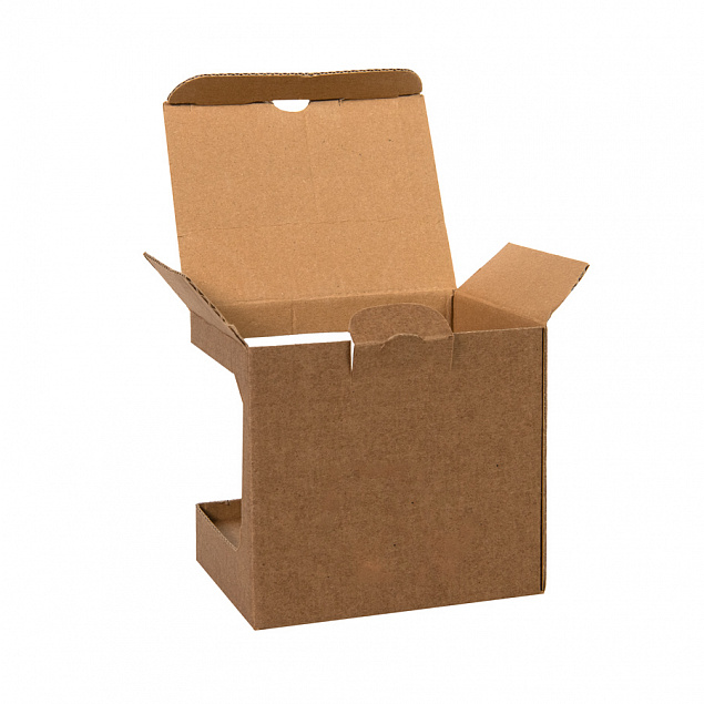Коробка для кружек 25903, 27701, 27601, размер 11,8х9,0х10,8 см, микрогофрокартон, коричневый с логотипом в Балашихе заказать по выгодной цене в кибермаркете AvroraStore