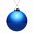 Елочный шар Finery Gloss, 10 см, глянцевый синий с логотипом в Балашихе заказать по выгодной цене в кибермаркете AvroraStore