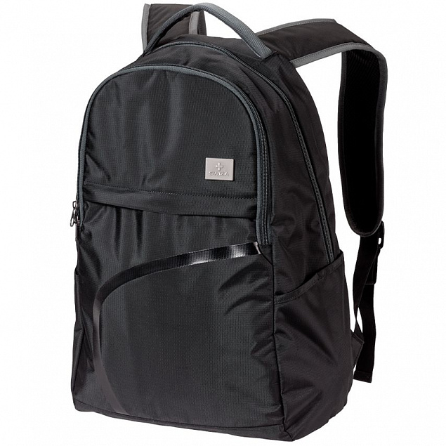 Рюкзак Bertus, черный с логотипом в Балашихе заказать по выгодной цене в кибермаркете AvroraStore