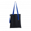 Шоппер Superbag black (чёрный с синим) с логотипом в Балашихе заказать по выгодной цене в кибермаркете AvroraStore