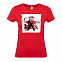 Футболка женская Carmen and Carwoman, красная с логотипом в Балашихе заказать по выгодной цене в кибермаркете AvroraStore