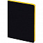 Ежедневник Slip, недатированный, черный с желтым с логотипом в Балашихе заказать по выгодной цене в кибермаркете AvroraStore