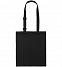 Сумка для покупок с регулируемыми ручками Leta, черная с логотипом в Балашихе заказать по выгодной цене в кибермаркете AvroraStore