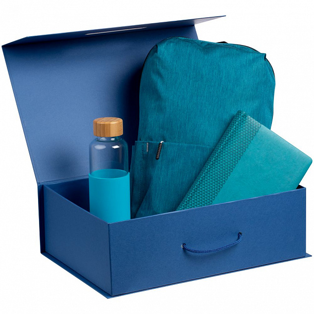 Коробка Big Case, синяя с логотипом в Балашихе заказать по выгодной цене в кибермаркете AvroraStore