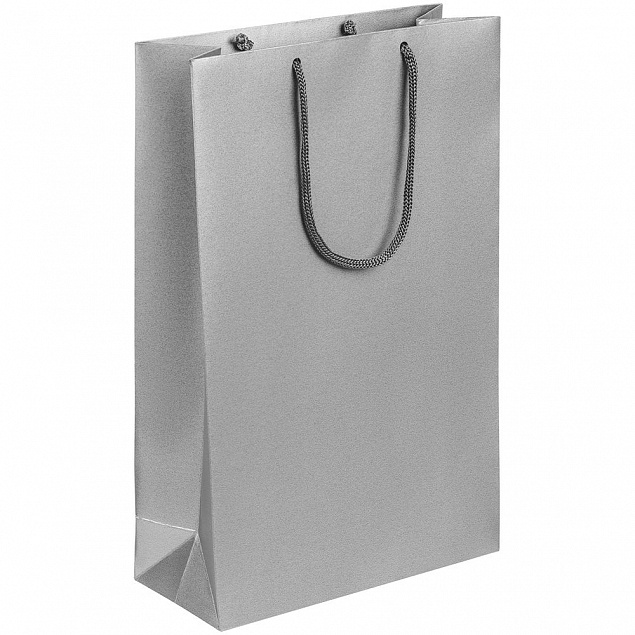 Пакет бумажный «Блеск», средний, серебристый с логотипом в Балашихе заказать по выгодной цене в кибермаркете AvroraStore