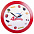Часы настенные Vivid large, синие с логотипом в Балашихе заказать по выгодной цене в кибермаркете AvroraStore