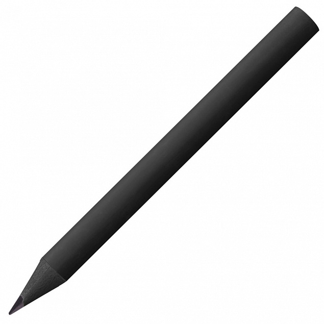 Карандаш простой Mini, черный с логотипом в Балашихе заказать по выгодной цене в кибермаркете AvroraStore