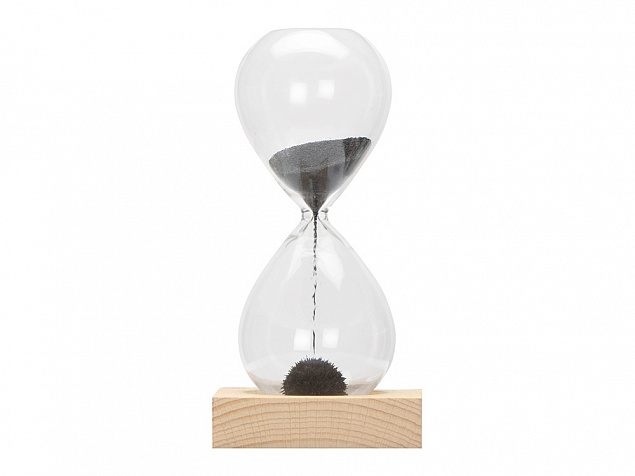 Песочные магнитные часы на деревянной подставке Infinity с логотипом в Балашихе заказать по выгодной цене в кибермаркете AvroraStore