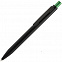 Ручка шариковая Chromatic, черная с зеленым с логотипом в Балашихе заказать по выгодной цене в кибермаркете AvroraStore