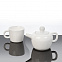 Набор чайный "Вавилон": чайник с чашкой, белый с логотипом в Балашихе заказать по выгодной цене в кибермаркете AvroraStore