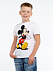 Футболка детская «Микки Маус. Easygoing», белая с логотипом в Балашихе заказать по выгодной цене в кибермаркете AvroraStore