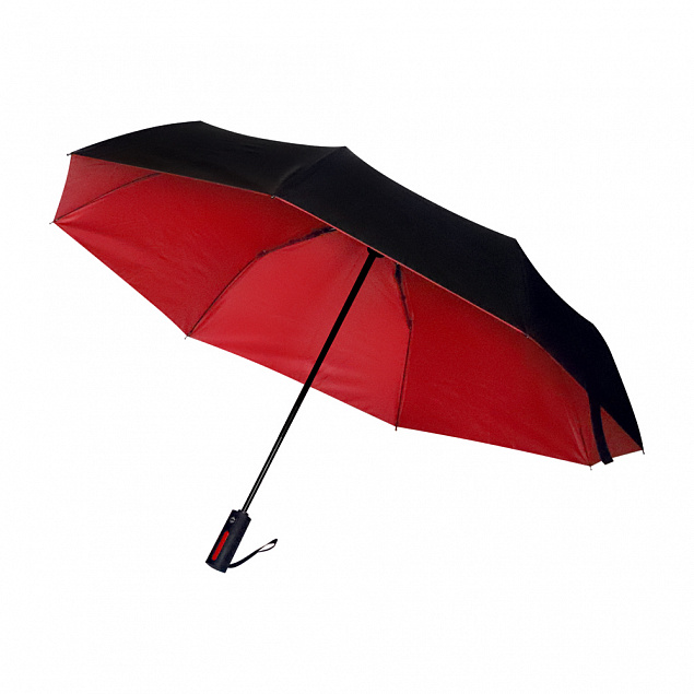 Автоматический противоштормовой складной зонт Sherp - Красный PP с логотипом в Балашихе заказать по выгодной цене в кибермаркете AvroraStore