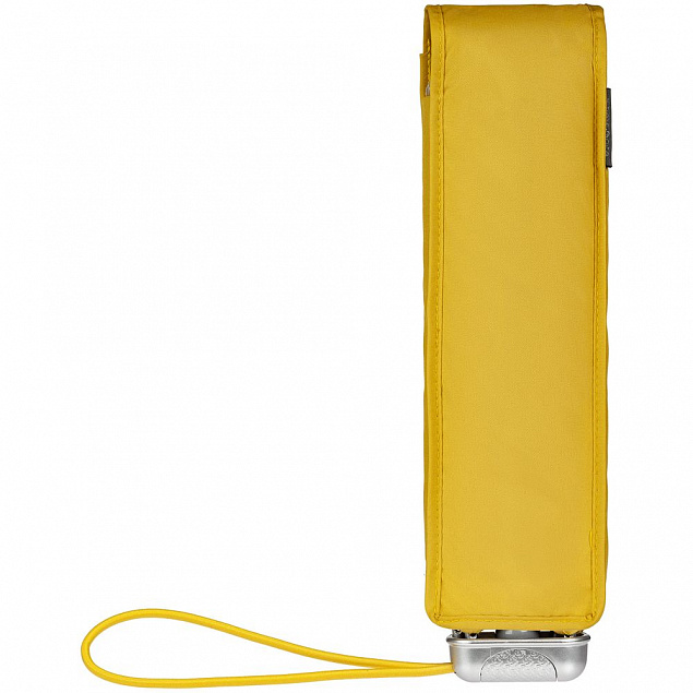 Складной зонт Alu Drop S, 3 сложения, механический, желтый (горчичный) с логотипом в Балашихе заказать по выгодной цене в кибермаркете AvroraStore