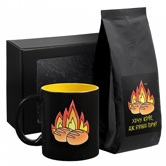 Набор «Булки горят» с кофе с логотипом в Балашихе заказать по выгодной цене в кибермаркете AvroraStore