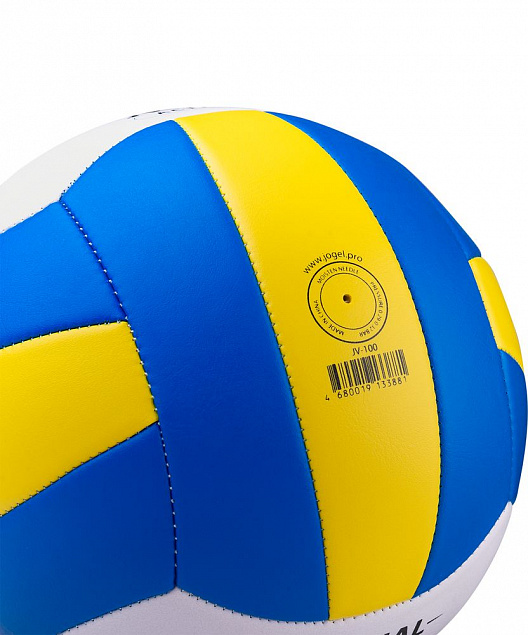 Волейбольный мяч Active, голубой с желтым с логотипом в Балашихе заказать по выгодной цене в кибермаркете AvroraStore