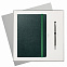 Подарочный набор Portland Btobook, зеленый (ежедневник, ручка) с логотипом в Балашихе заказать по выгодной цене в кибермаркете AvroraStore