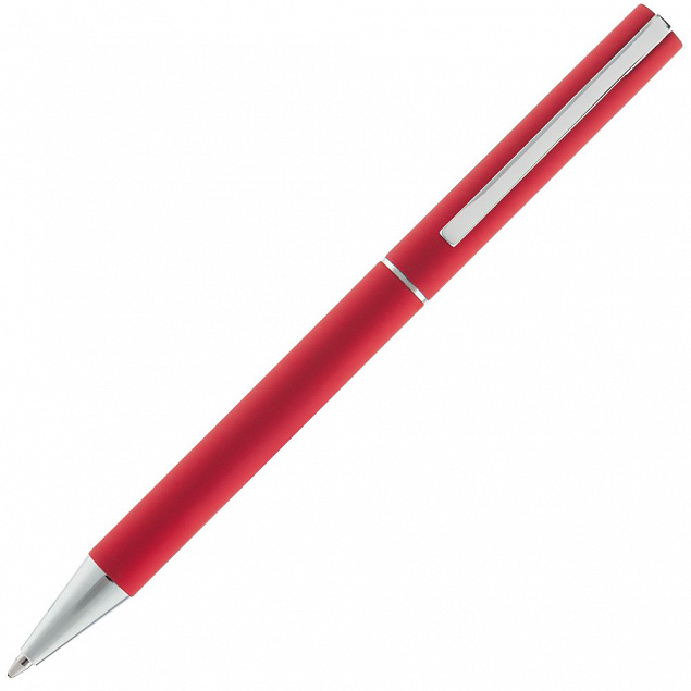 Ручка шариковая Blade Soft Touch, красная с логотипом в Балашихе заказать по выгодной цене в кибермаркете AvroraStore