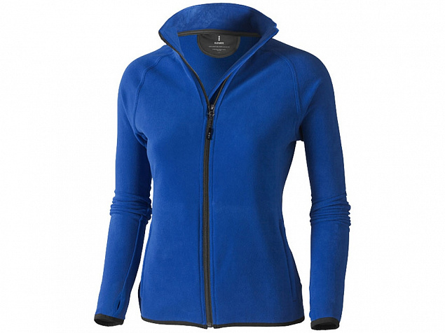 Куртка флисовая Brossard женская, синий с логотипом в Балашихе заказать по выгодной цене в кибермаркете AvroraStore