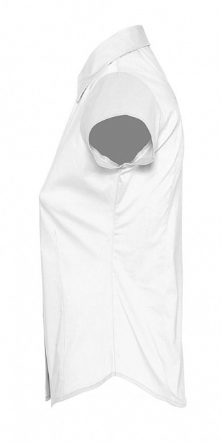 Рубашка женская с коротким рукавом EXCESS, белая с логотипом в Балашихе заказать по выгодной цене в кибермаркете AvroraStore