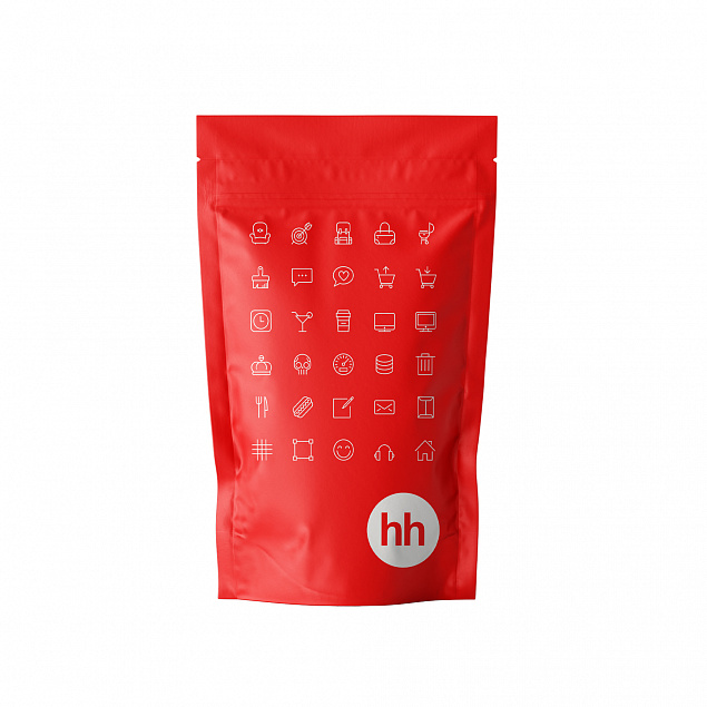 Дойпак с устойчивым дном и замком зип-лок, матовый красный с логотипом в Балашихе заказать по выгодной цене в кибермаркете AvroraStore