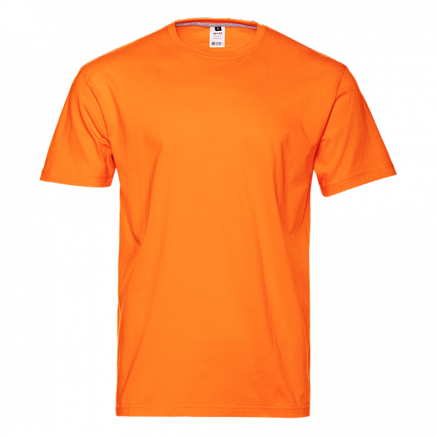 Футболка унисекс без бокового шва STAN хлопок 160, 02 Оранжевый с логотипом в Балашихе заказать по выгодной цене в кибермаркете AvroraStore