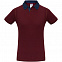 Рубашка поло мужская DNM Forward бордовый/синий джинс с логотипом в Балашихе заказать по выгодной цене в кибермаркете AvroraStore