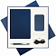 ПОДАРОЧНАЯ КОРОБКА ДЛЯ НАБОРА CИНЯЯ, 307*307 мм, светлый ложемент,  под съемные ложементы с логотипом в Балашихе заказать по выгодной цене в кибермаркете AvroraStore