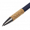 Ручка шариковая Cork, синяя с логотипом в Балашихе заказать по выгодной цене в кибермаркете AvroraStore