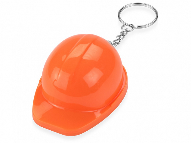 Брелок-открывалка Каска, оранжевый с логотипом в Балашихе заказать по выгодной цене в кибермаркете AvroraStore