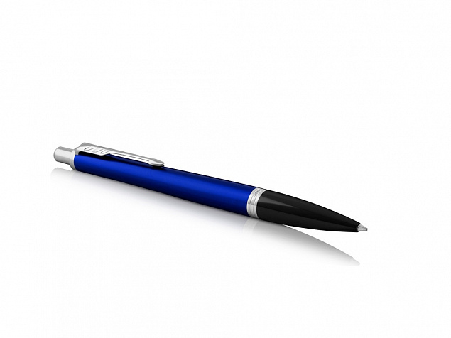Ручка шариковая Parker Urban Core Nighsky Blue CT, синий/серебристый с логотипом в Балашихе заказать по выгодной цене в кибермаркете AvroraStore