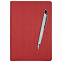 Подарочный набор Rain/Pyramid Neo, красный (ежедневник недат А5, ручка) с логотипом в Балашихе заказать по выгодной цене в кибермаркете AvroraStore