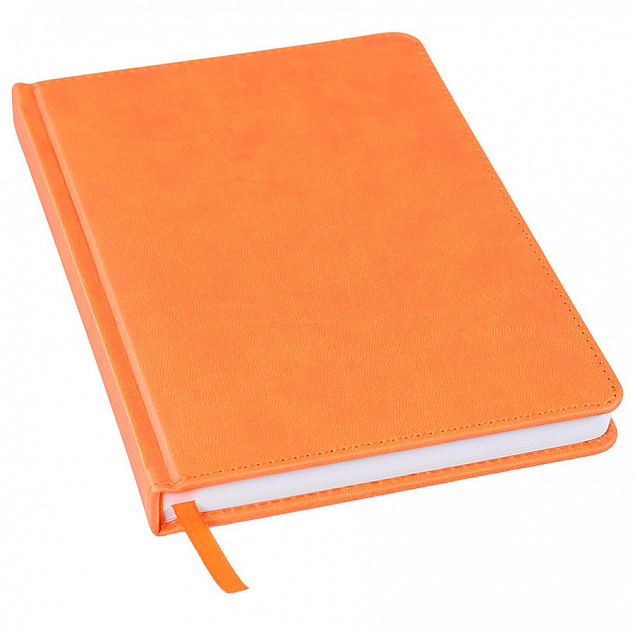 Ежедневник недатированный Bliss, А5,  оранжевый, белый блок, без обреза с логотипом в Балашихе заказать по выгодной цене в кибермаркете AvroraStore