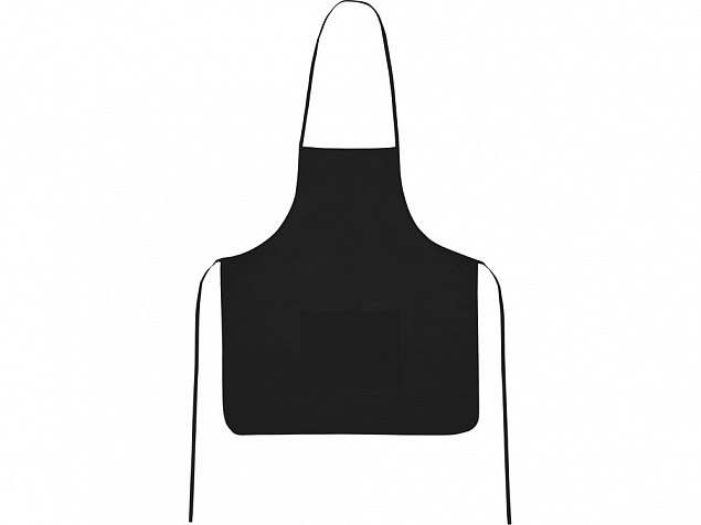 Фартук, черный, плотность 80г/м2 с логотипом в Балашихе заказать по выгодной цене в кибермаркете AvroraStore