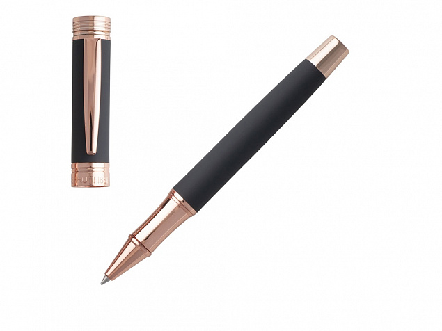 Ручка-роллер Zoom Soft Navy с логотипом в Балашихе заказать по выгодной цене в кибермаркете AvroraStore