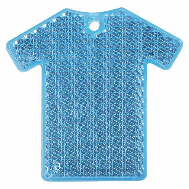 Светоотражатель «Футболка», синий с логотипом в Балашихе заказать по выгодной цене в кибермаркете AvroraStore