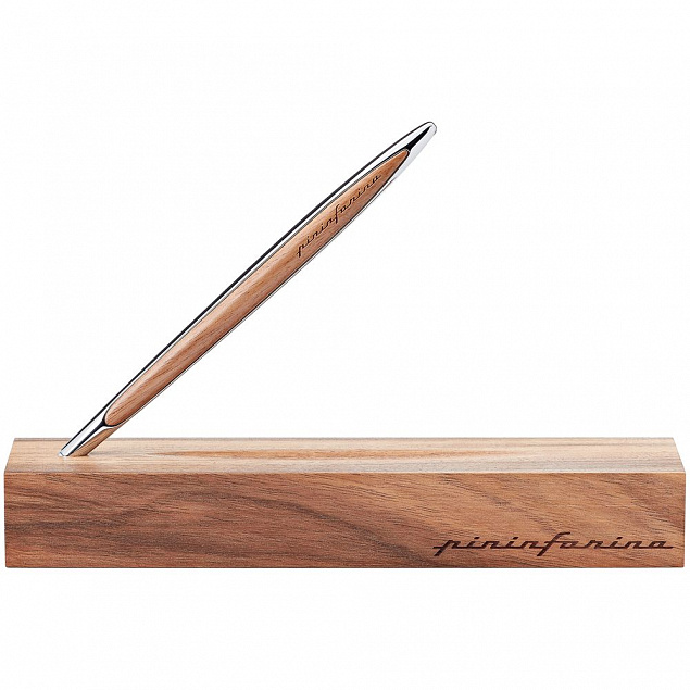 Шариковая ручка Cambiano Shiny Chrome Walnut с логотипом в Балашихе заказать по выгодной цене в кибермаркете AvroraStore