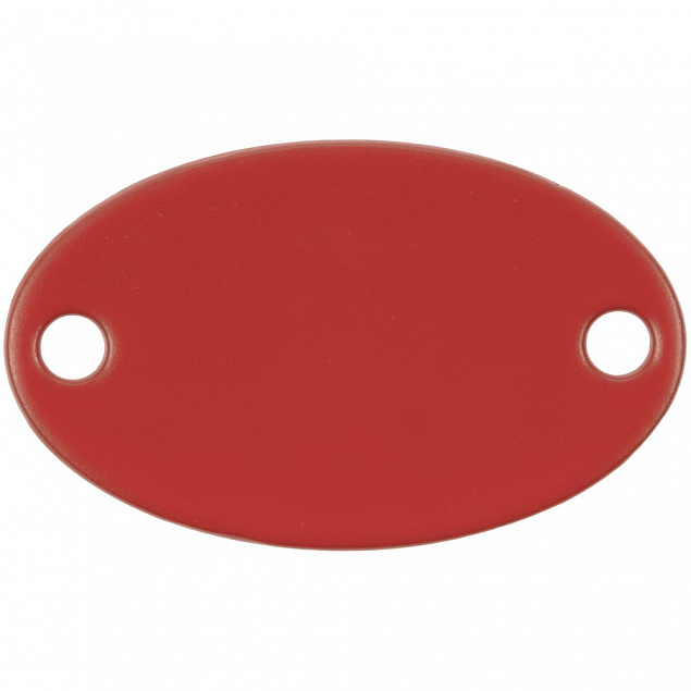 Шильдик металлический Alfa Oval, красный с логотипом в Балашихе заказать по выгодной цене в кибермаркете AvroraStore