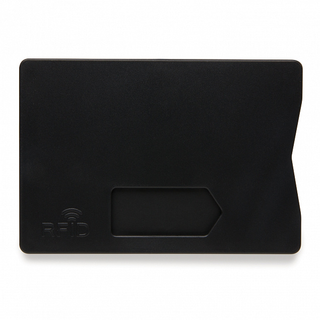 Держатель для карт RFID, черный с логотипом в Балашихе заказать по выгодной цене в кибермаркете AvroraStore