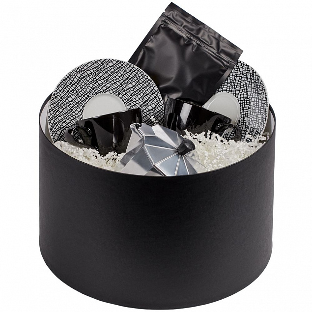 Коробка Hatte, черная с логотипом в Балашихе заказать по выгодной цене в кибермаркете AvroraStore