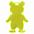 Пешеходный светоотражатель «Мишка», неон-желтый с логотипом в Балашихе заказать по выгодной цене в кибермаркете AvroraStore