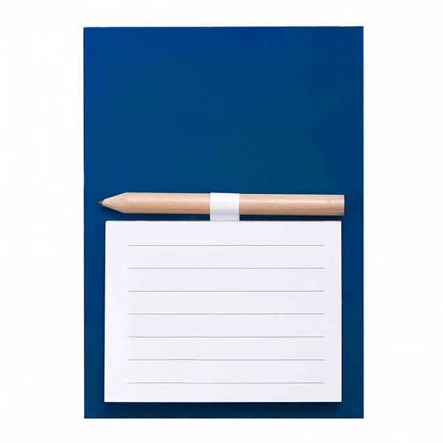 Блокнот с магнитом YAKARI, 40 листов, карандаш в комплекте, синий, картон с логотипом в Балашихе заказать по выгодной цене в кибермаркете AvroraStore