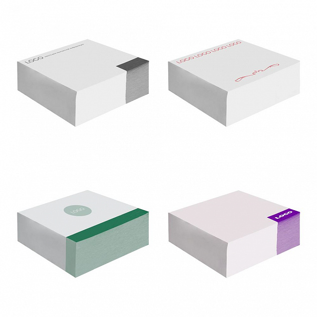 Блок для записей с печатью Bloke на заказ, 300 листов с логотипом в Балашихе заказать по выгодной цене в кибермаркете AvroraStore