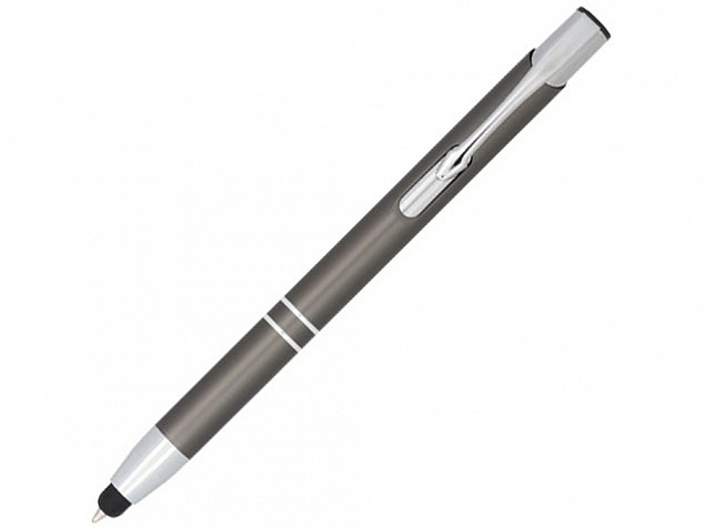 Ручка-стилус металлическая шариковая «Moneta» с анодированным покрытием с логотипом в Балашихе заказать по выгодной цене в кибермаркете AvroraStore