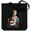 Холщовая сумка «Дама с тигром», черная с логотипом в Балашихе заказать по выгодной цене в кибермаркете AvroraStore
