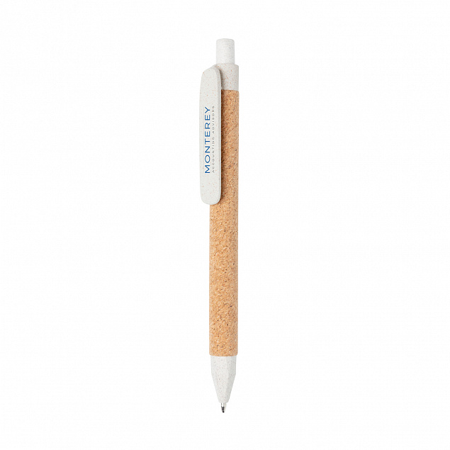 Эко-ручка Write, белый с логотипом в Балашихе заказать по выгодной цене в кибермаркете AvroraStore