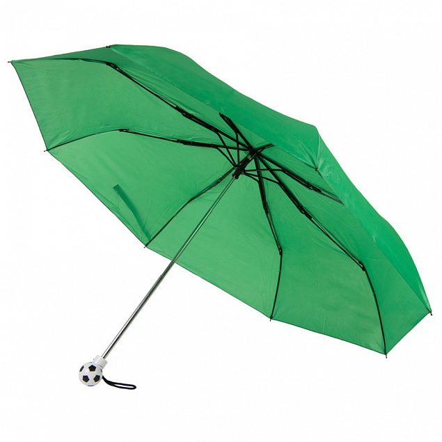 Зонт складной FOOTBALL, механический с логотипом в Балашихе заказать по выгодной цене в кибермаркете AvroraStore