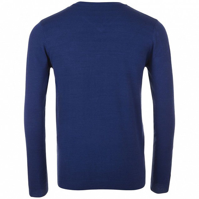 Пуловер мужской GLORY MEN, синий ультрамарин с логотипом в Балашихе заказать по выгодной цене в кибермаркете AvroraStore
