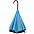 Зонт наоборот Style, трость, сине-голубой с логотипом в Балашихе заказать по выгодной цене в кибермаркете AvroraStore