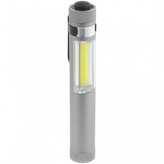 Фонарик-факел LightStream, малый, серый с логотипом в Балашихе заказать по выгодной цене в кибермаркете AvroraStore