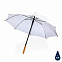 Автоматический зонт-трость с бамбуковой ручкой Impact из RPET AWARE™, 23" с логотипом в Балашихе заказать по выгодной цене в кибермаркете AvroraStore